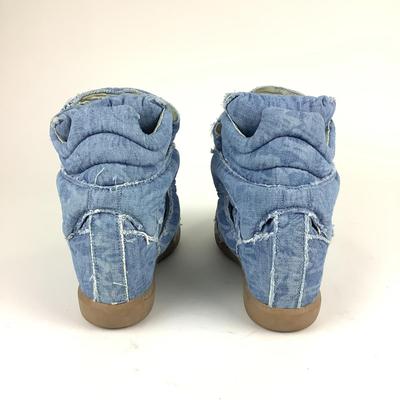 121 ISABEL MARANT Blue Bekett Wedge Sneakers Size 41
