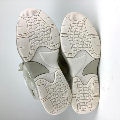 123 ISABEL MARANT Balskee White Leather Wedge Sneakers Size 41
