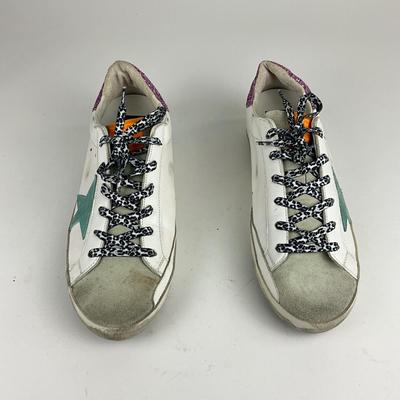 129 GOLDEN GOOSE Super-Star Glitter Sneakers Size 41