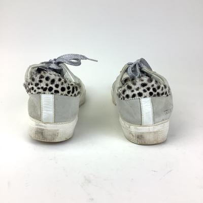 134 GOLDEN GOOSE May Leopard Logo Sneakers Size 41