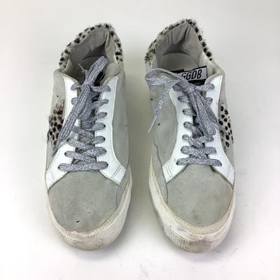 134 GOLDEN GOOSE May Leopard Logo Sneakers Size 41