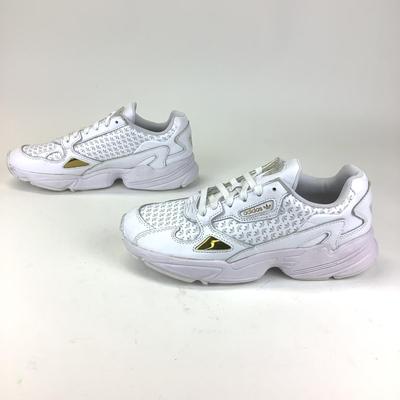 142 ADIDAS Falcon White Sneakers Size 10