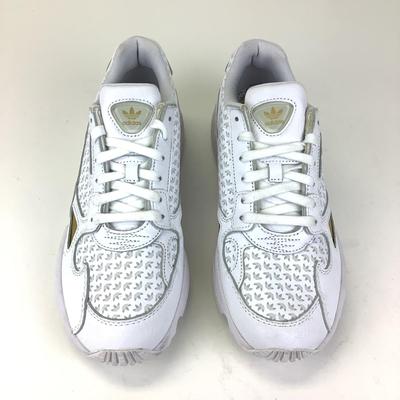 142 ADIDAS Falcon White Sneakers Size 10