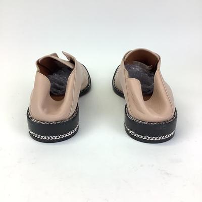 144 GIVENCHY Derby Masculine Pearl Laceless Double Chain Oxfords Loafers Size 41