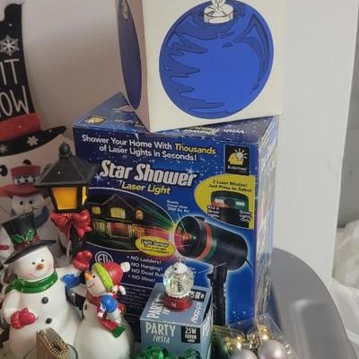Star Shower and assortment of snowman figures