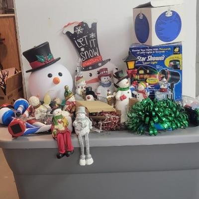 Star Shower and assortment of snowman figures