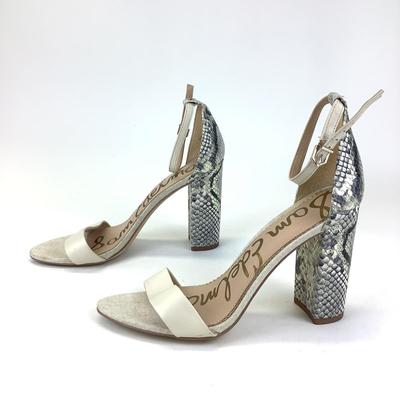 147 SAM EDELMAN Yaro Snake Print Sandals Size 10