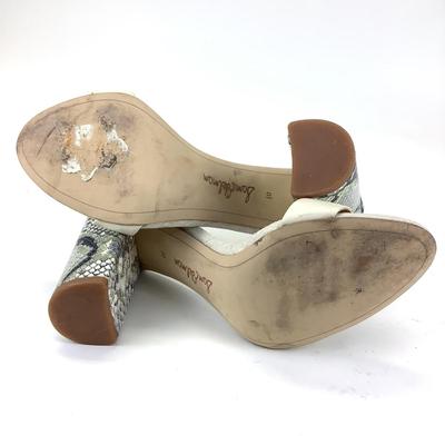 147 SAM EDELMAN Yaro Snake Print Sandals Size 10