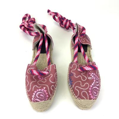 149 ISABEL MARANT 'Paisley Print' Espadrilles Shoes Size 41
