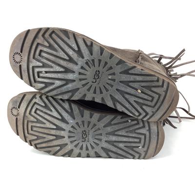 150 JIMMY CHOO x UGG Sora Fringe Brown Suede Boots Size 9