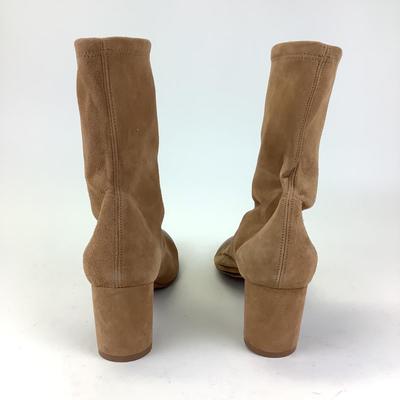 153 New STUART WEITZMAN Fernanda Light Brown Suede Boots Size 42
