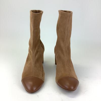 153 New STUART WEITZMAN Fernanda Light Brown Suede Boots Size 42