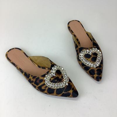 160 MYSTIQUE Cheetah/Rhinestone Sandals Size 11