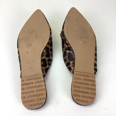 160 MYSTIQUE Cheetah/Rhinestone Sandals Size 11