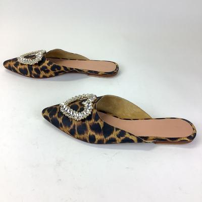 160 MYSTIQUE Cheetah/Rhinestone Sandals Size 11