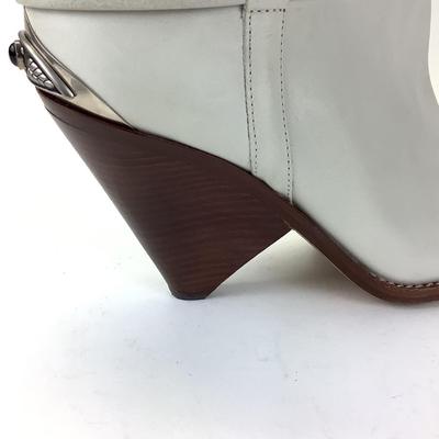 161 ISABEL MARANT White Leather Short Boots Size 41