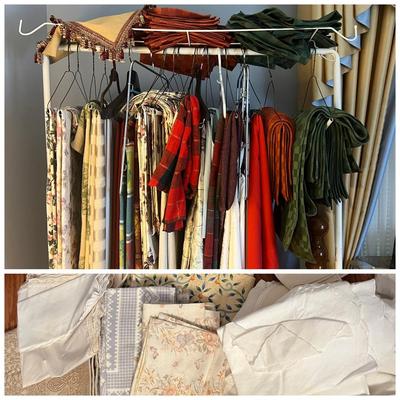Big Lot Vintage & Contemp. Table Linens - Table Cloths, Napkins, Placemats, Runners, Lace, Seasonal
