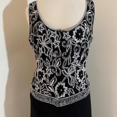 Lot of Women's Formal Evening Wear - Carmen Marc Valvo, Silk, Beaded