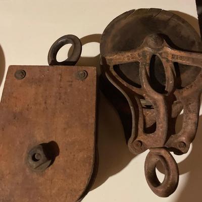 Vintage pulleys