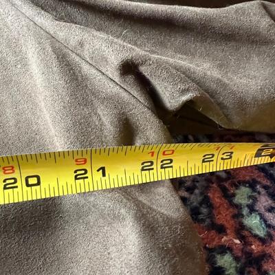 Vintage Mink Trimmed Suede Jacket Coat