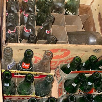 Vintage soda bottles