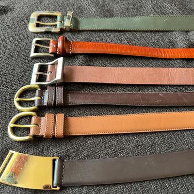 Women’s Leather Belt Lot - 2 Coach, Ellen Tracy,