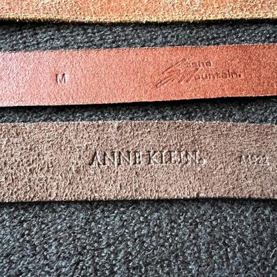 Women’s Leather Belt Lot - 2 Coach, Ellen Tracy,
