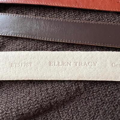 Women’s Leather Belt Lot - 2 Coach, Ellen Tracy,