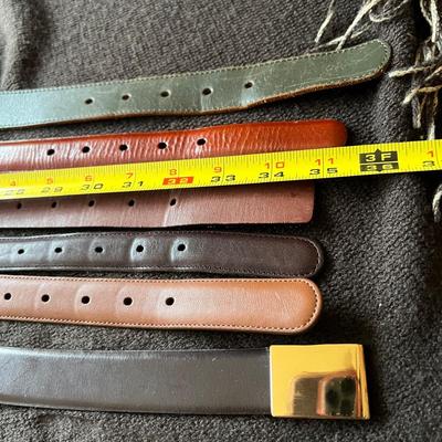 Women’s Leather Belt Lot - 2 Coach, Ellen Tracy,