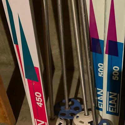 Elan 450 & 500 skis and poles