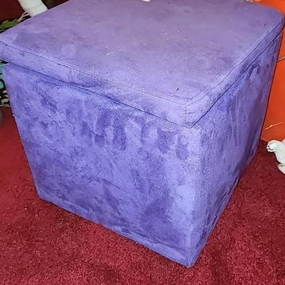 Purple ottoman