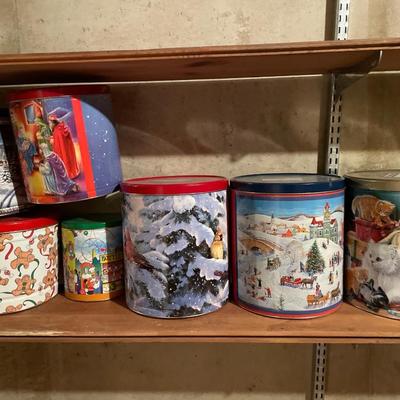 Christmas tins