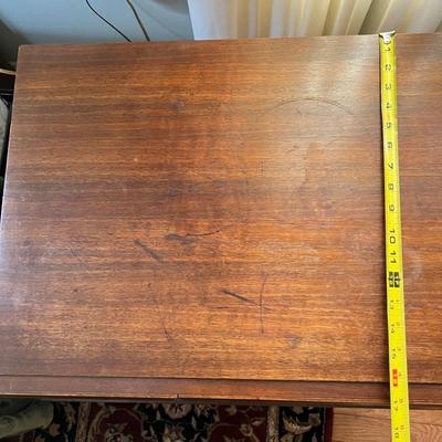 2 Vintage Bedside Tables Nightstands - Early 70's w. MCM Brutalist Style