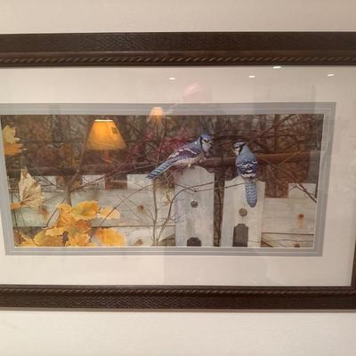 Wildlife printed wall framed decor