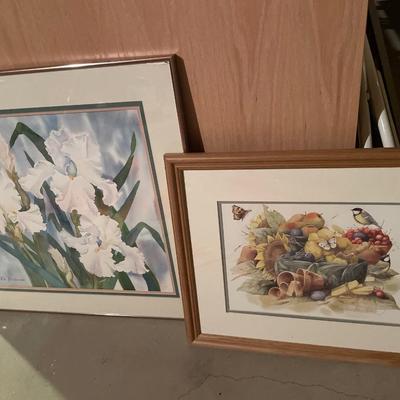 Multiple pieces of framed Princeton artwork