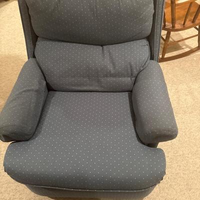 Blue recliner chair