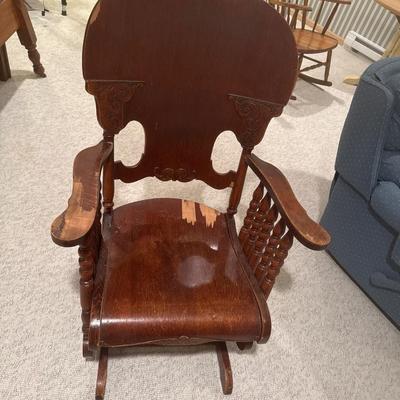 Vintage wooden glider