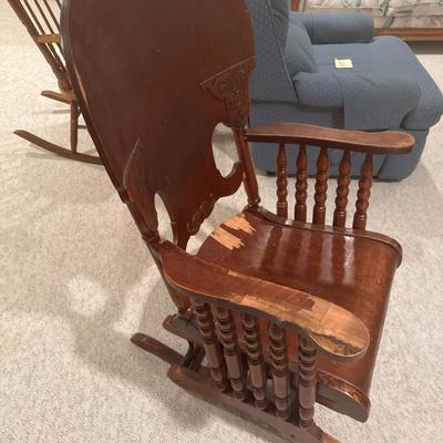 Vintage wooden glider