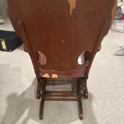 Vintage wooden glider