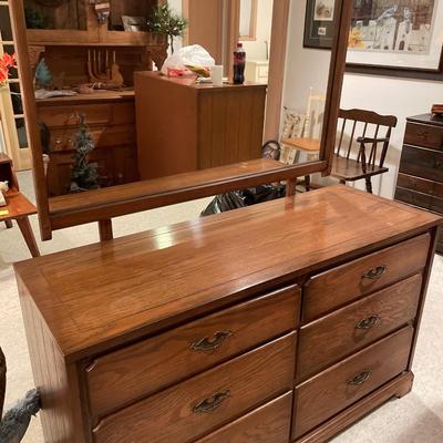 Dresser with mirror