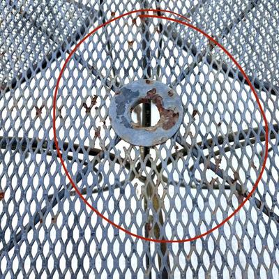 Wrought Iron Patio Set - Table and 4 Chairs