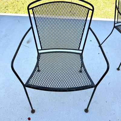 Wrought Iron Patio Set - Table and 4 Chairs