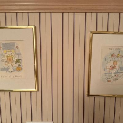 Funny bathroom wall decor