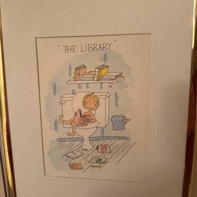 Funny bathroom wall decor