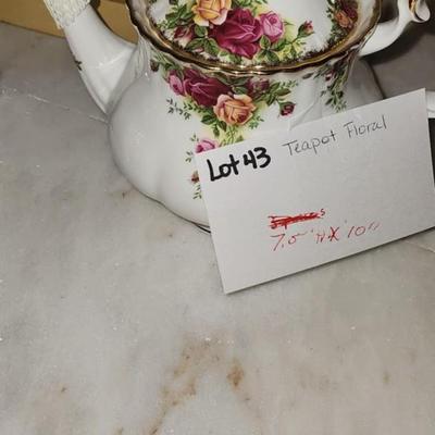 Teapot Floral Royal Dalton