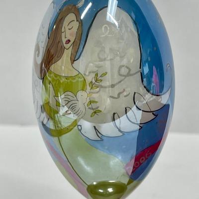 2006 Glass Christmas Ornament Angel