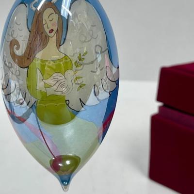 2006 Glass Christmas Ornament Angel