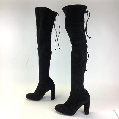170 SAM WEITZMAN 'Highland' Black Thigh High Boots Size 41