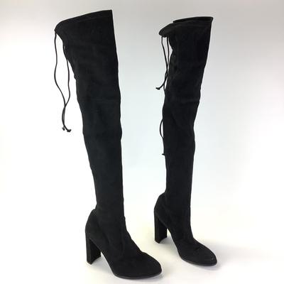 170 SAM WEITZMAN 'Highland' Black Thigh High Boots Size 41