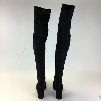 170 SAM WEITZMAN 'Highland' Black Thigh High Boots Size 41